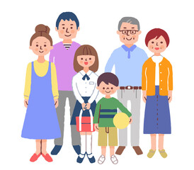 ３世代家族　集合