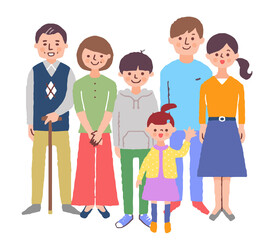 ３世代家族　集合