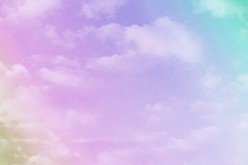 Sky and clouds in pastel tones