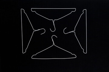 abstraction on a black  six
