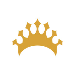 Crown icon design template vector isolated