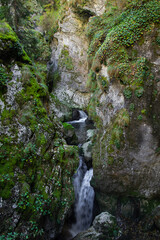 waterfall in the mountains