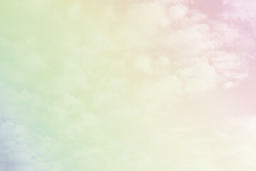 Sky and clouds in pastel tones