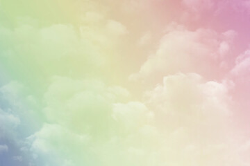 Sky and clouds in pastel tones