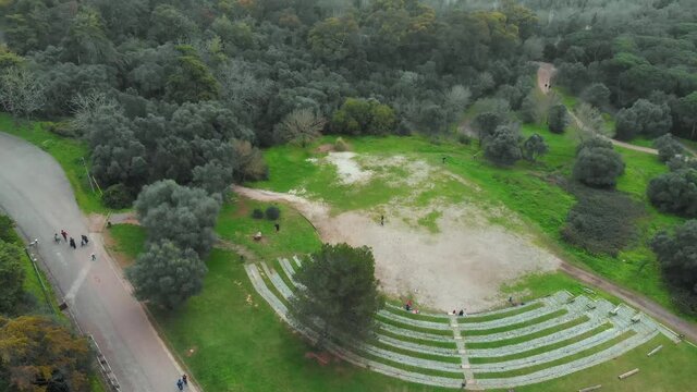 Drone Shot Parque Keil do Amaral Monsanto Lisbon Portugal