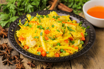 Fried rice with chicken