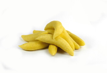 potato dumplings isolated on white background