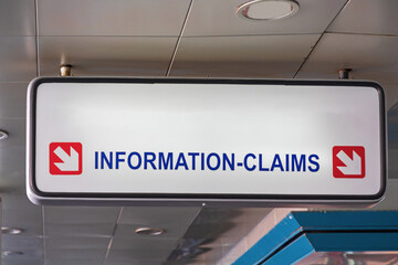Information Claims Sign