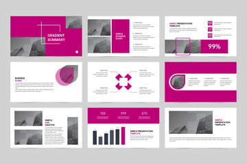 Business corporate slides, company brochure presentations