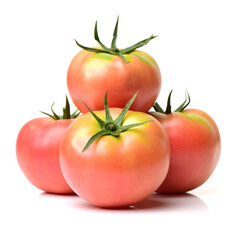 fresh tomato isolated on white background