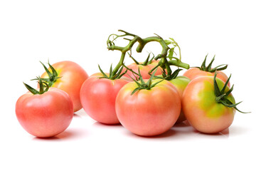 fresh tomato isolated on white background