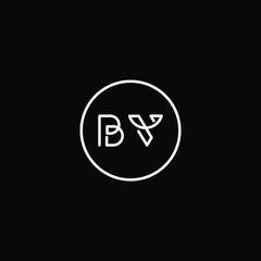BV logo BV icon BV vector BV monogram BV letter BV minimalist BV triangle BV flat Unique modern flat abstract logo design  