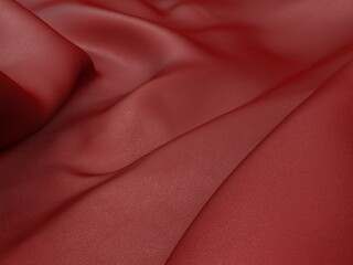 Abstract red luxury cloth background. Silk fabric texture