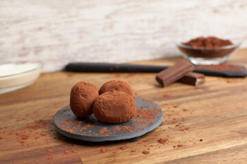 Obraz na płótnie Canvas Chocolate truffles