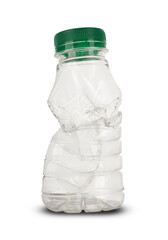 small crushed juice bottle