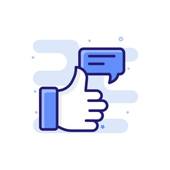 Appreciation  vector outline filled icon style illustrator . EPS 10 file 