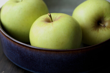 green apples in a bowl