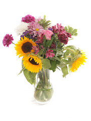 vase of mixed flowers