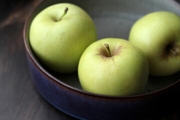 green apples in a bowl