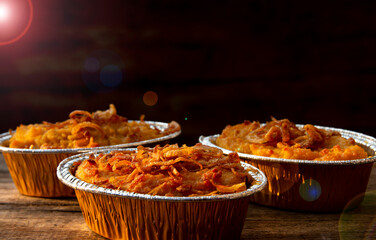 Thai dessert. Thai Custard cake with Mung Beans or Khanom Mo Kaeng Thua is made with only 4 ingredients coconut milk, eggs, palm sugar, and salt.