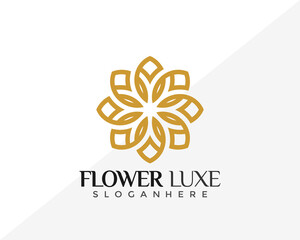 Fototapeta na wymiar Luxury Beauty Flower Logo Design. Creative Idea logos designs Vector illustration template