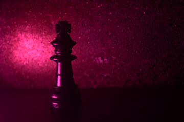 silhouette of a chess character