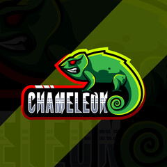 Chameleon mascot logo design