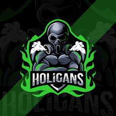 Holigans mascot logo esport design