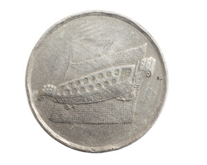 Malaysia ten sen coin on a white isolated background © Krzysztof Bubel