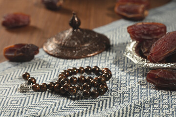 Ramadan concept with dried dates