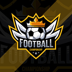 Football soccer championship logo sport design