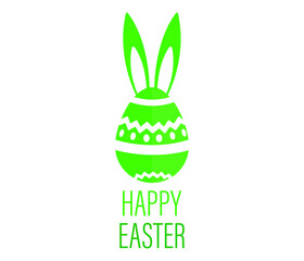 Vector Illustration of Happy Easter Holiday with Egg, Flower. International Celebration Design with Typography for Greeting Card, Party Invitation or Promotion Poster.
