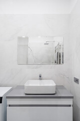 Naklejka na ściany i meble Bright and new bathroom with modern interior design