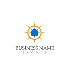 compass icon vector illustration template