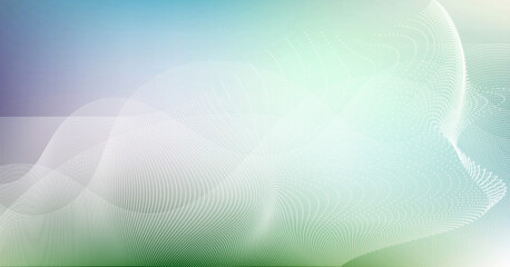 abstrakt linien punkte wellen weiß bewegung banner