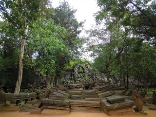 Ruin at Beng Mealea temple in Cambodia, Asia, UNESCO World Heritage