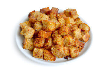 White bread croutons