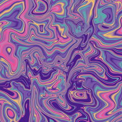 Fluid abstract background. Bright twisted liquid texture in different colors.