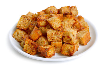 White bread croutons