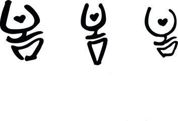 봄에 사용가능한 손글씨와 삼일절