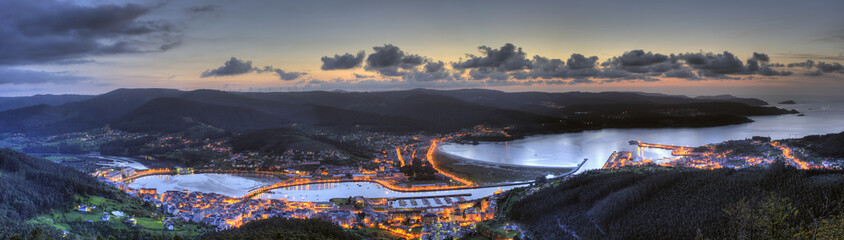 Viveiro aerial panorama
sunset 