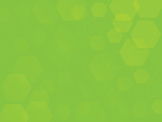 Abstract medical pattern, or technology background with hexagons, green figures vector backdrop, wallpaper with texture