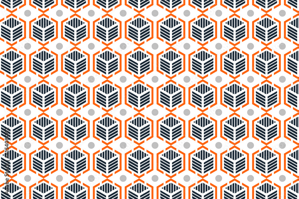 Poster vector seamless pattern. modern stylish texture. repeating geometric background with linear rectangl