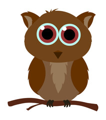 Abstract owl stock illustration