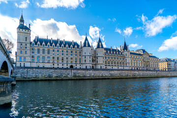 Fototapeta na wymiar France, Paris, La Conciergerie is the old medieval Royal Palace in the center of Paris.