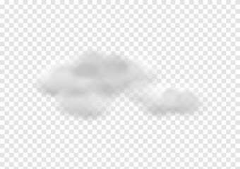 realistic cloud vectors isolated on transparency background ep106