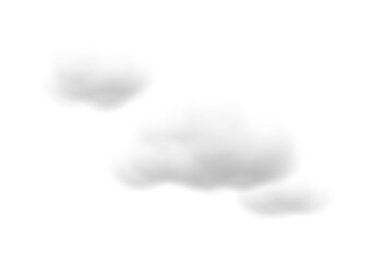 realistic cloud vectors isolated on white background ep107