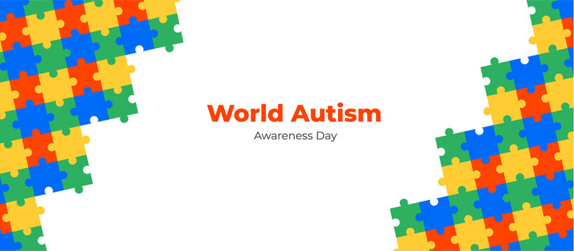 World Autism awareness day background. Can be used for banners, backgrounds, badge, icon, medical posters, brochures, print and health care awareness campaign for autism. vector illustration