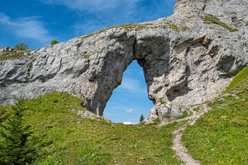 Biggest rocky window, Ohniste, Low Tatras mountains, Slovakia