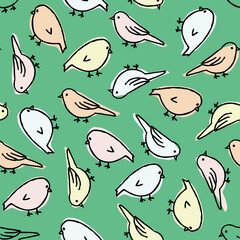 seamless pattern with birds